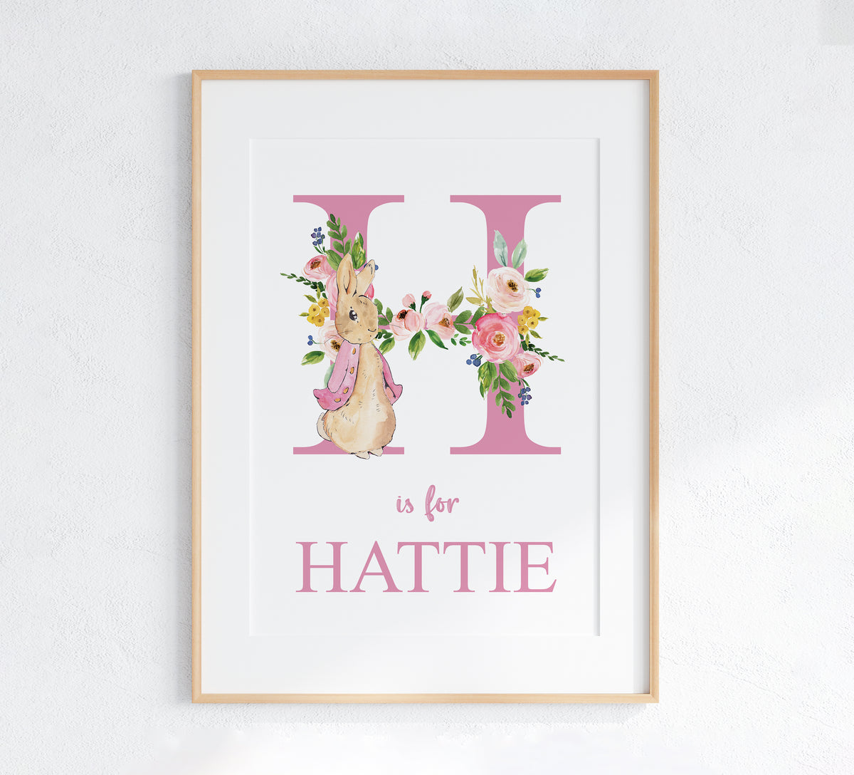 Flopsy Rabbit Personalised Name Print