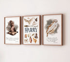 Harry Potter Theme Name Print Set of 3